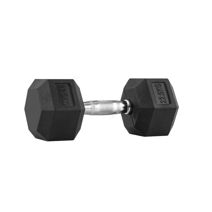 Mancuerna Hexagonal De Caucho Unidad 22,5 Kg