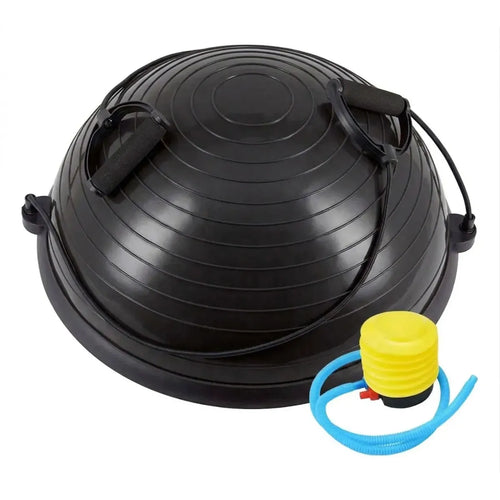 Bosu Ball Inflador y Manillas BLACK