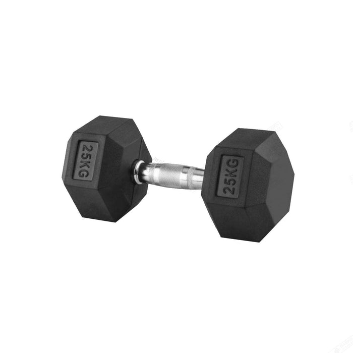 Mancuerna Hexagonal De Caucho Unidad 25 Kg