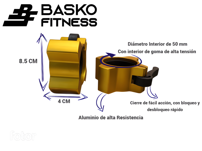 Collarin Aluminio Lock Jaw