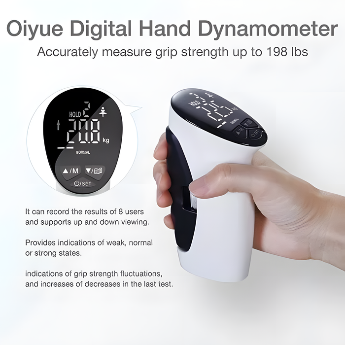 Dinamometro Digital de Mano Medidor de Fuerza de Agarre PRO