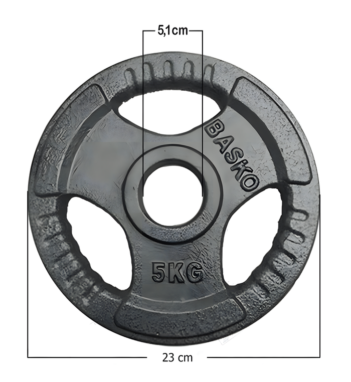 Discos Olimpicos Acero Par 5 Kg