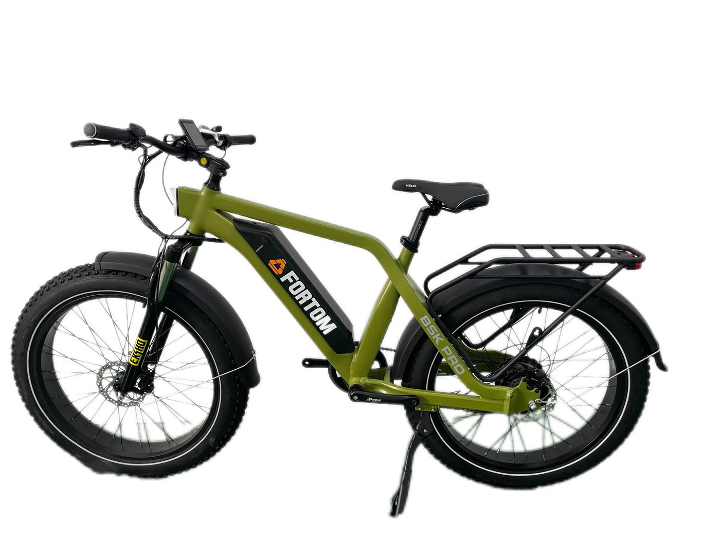 Bicicleta Electrica Fatbike FORTOM EBIKE Verde Oliva