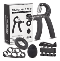 Hand Grip Ajustable Set 5 Piezas Negro