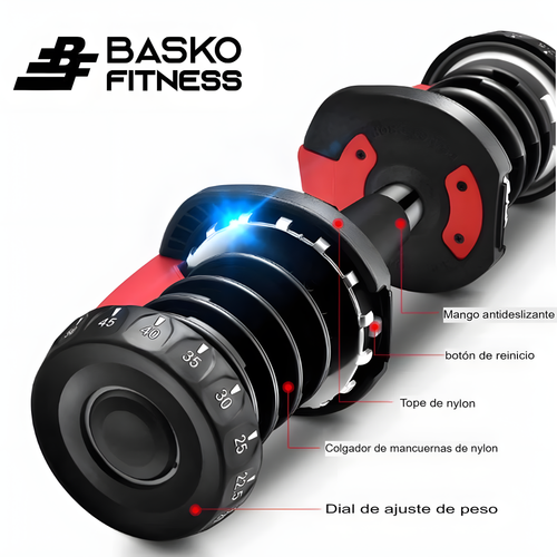 Mancuernas Ajustables 2,5 kg a 24 kg UNIDAD