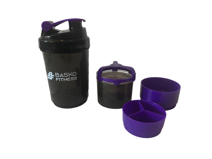 Shaker Mezclador Botella Deportiva Morado