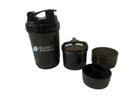 Shaker Mezclador Botella Deportiva Negro