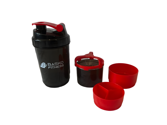 Shaker Mezclador Botella Deportiva Rojo