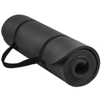 Mat Yoga 10 Mm Pilates Grueso Negro